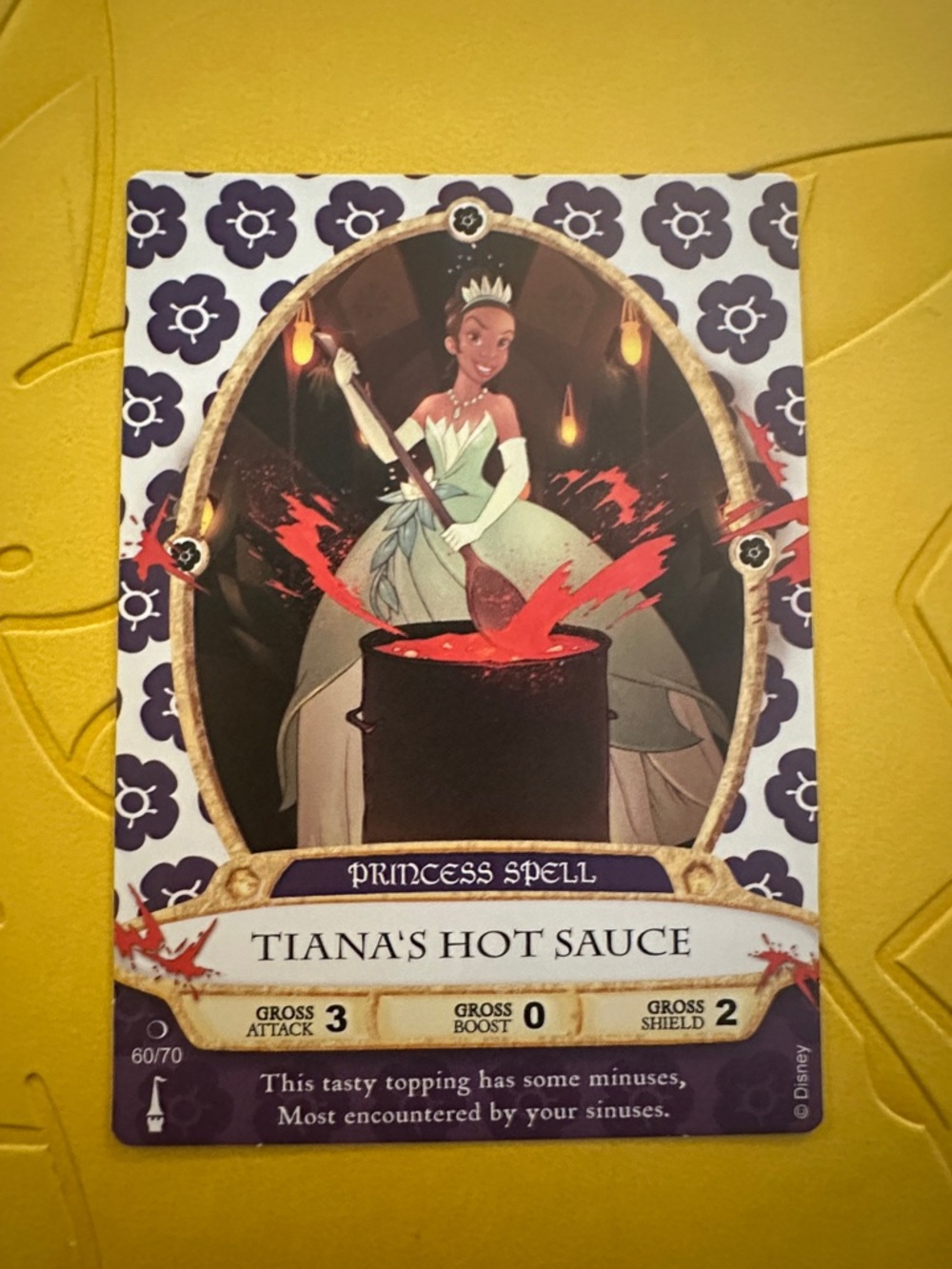 Disney Princess Spell Tiana's Hot Sauce Card - Green, Black, Red, Purple, White